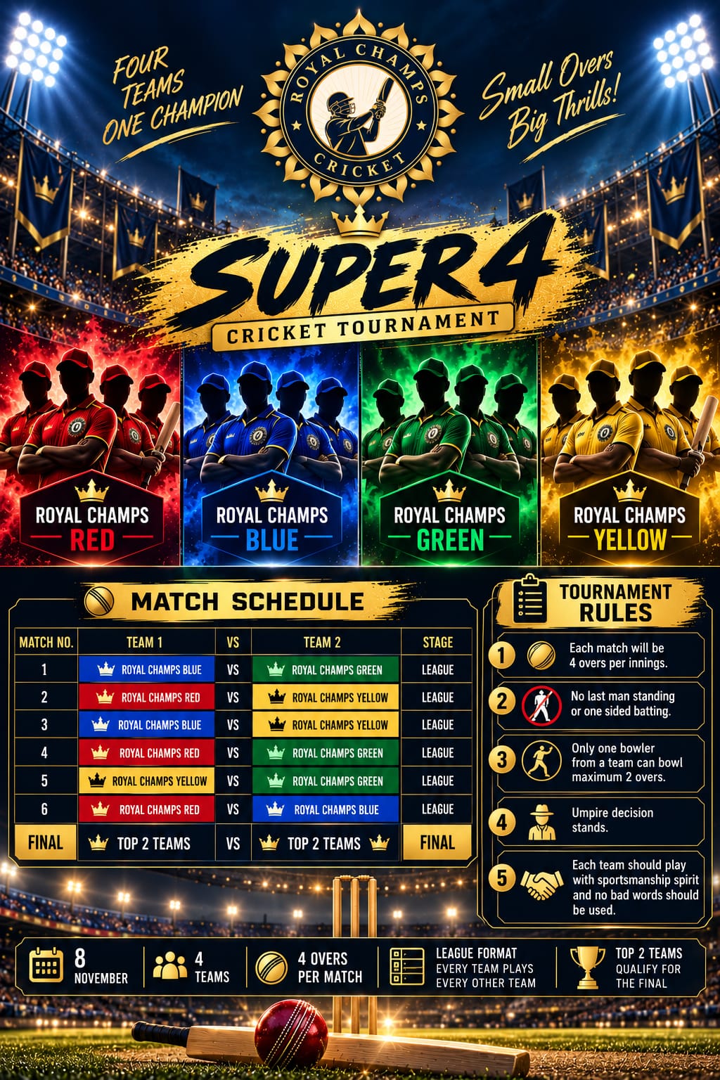 Super 4 auction logo