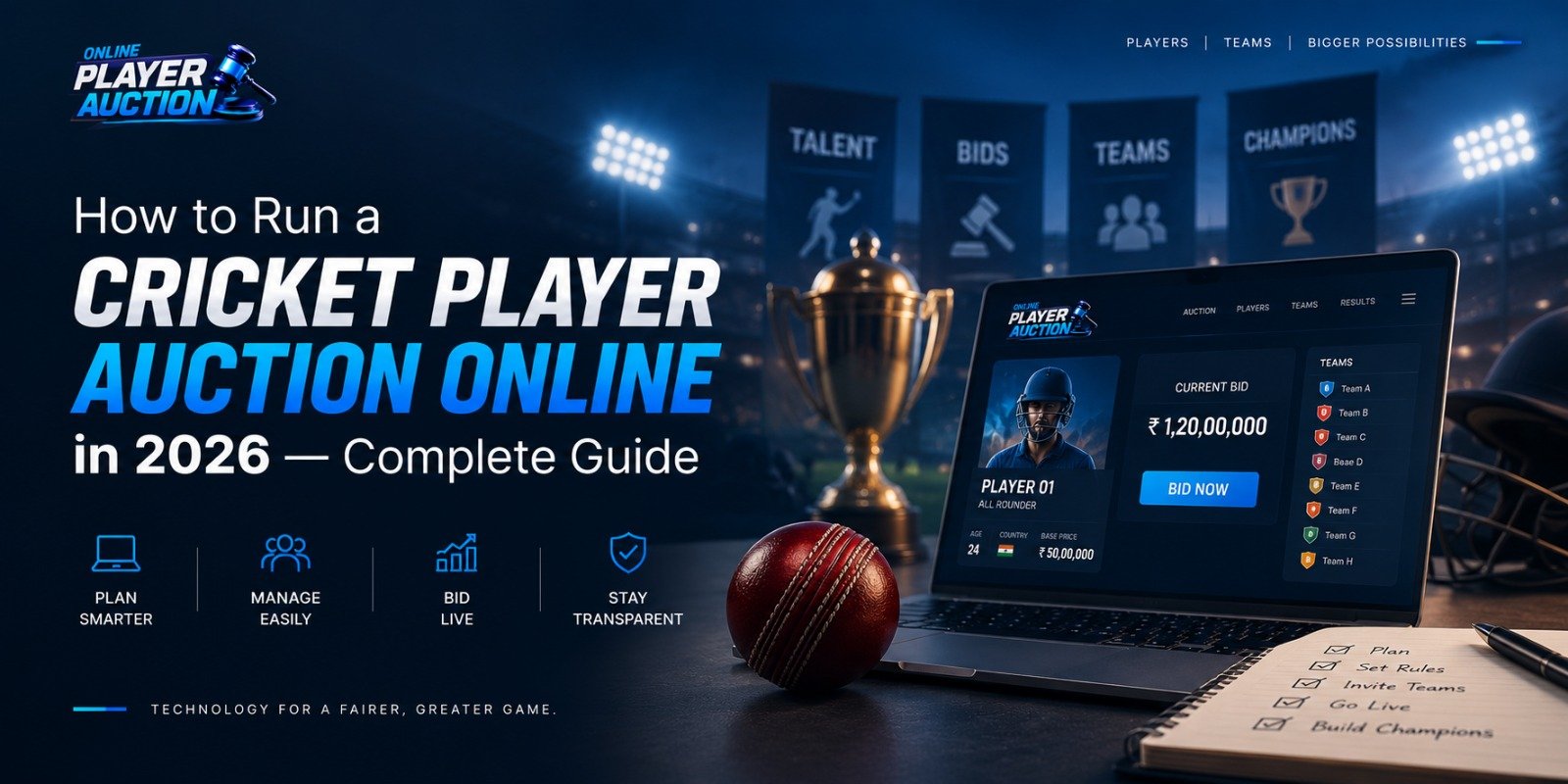 How to Run a Cricket Player Auction Online in 2026 — Complete Guide