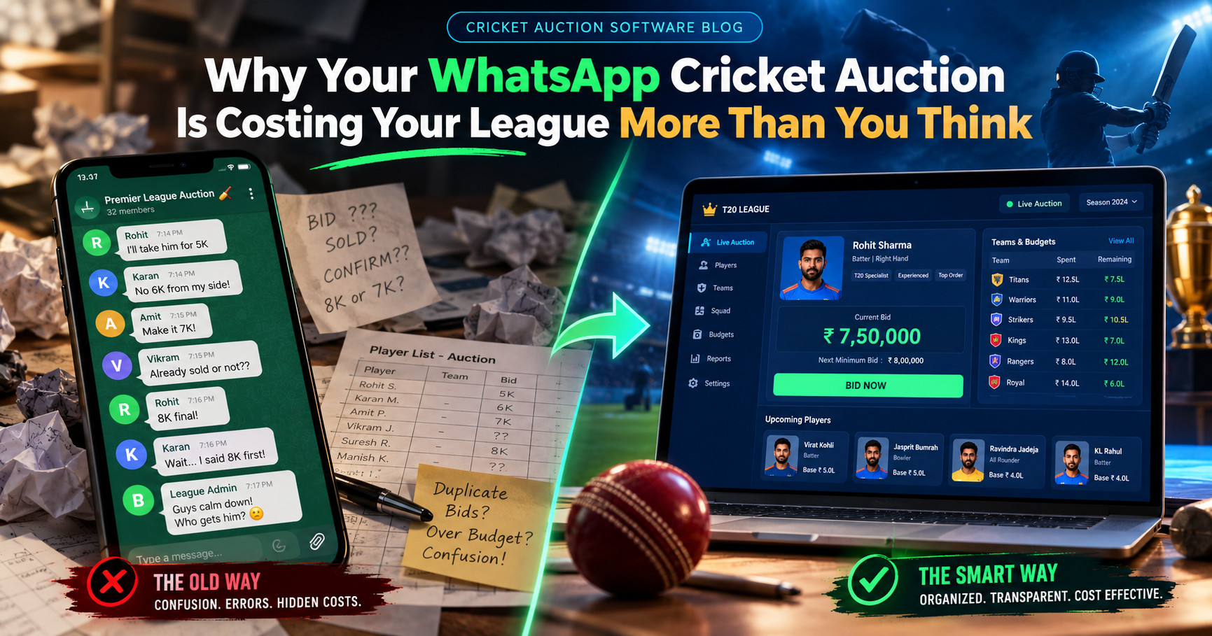 Why WhatsApp Cricket Auctions Are Costing Your League More Than You Think